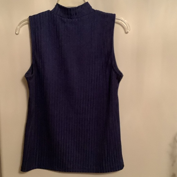 Ricki's Deep Blue Ribbed Tank Top - Picture 3 of 8